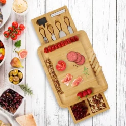 Plateau Fromage Bambou Lot 9 Accessoires -Le Coin Cuisine 5b3c85d87d454e8d994bd57e78b60b0e