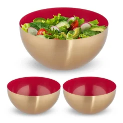 Saladier Vert-doré En Lot De 3 -Le Coin Cuisine 5e8f97dbcd2e4d27a19877bee9c89cc3