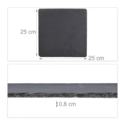 Plateau En Ardoise Carré Lot De 6 -Le Coin Cuisine 6095d79643b548eabe921139fb5975b2