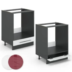 Meuble Bas Four Fame Bordeaux -Le Coin Cuisine 61116435d2cb48b1bbed4361eee9d379