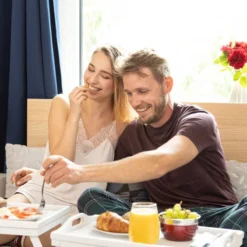 2x Tablettes De Lit Bambou Blanc Service -Le Coin Cuisine 6d38e699ab574259be241f3bfe593da0