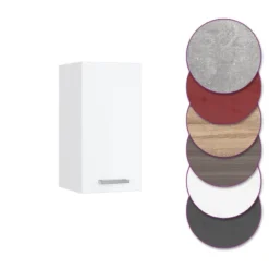 Meuble Haut R-Line 30cm Béton/blanc -Le Coin Cuisine 6e4a37483fcc4e2b8658637b109dc707