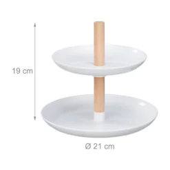 Serviteur à Gâteaux En Plastique & Bois -Le Coin Cuisine 7364784ce4084de4a4dbacc1dd99e4a8