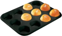 Moule 12 Muffins Black Metallic -Le Coin Cuisine 79a9b6485a9040f2b3383fde3bcfbafd