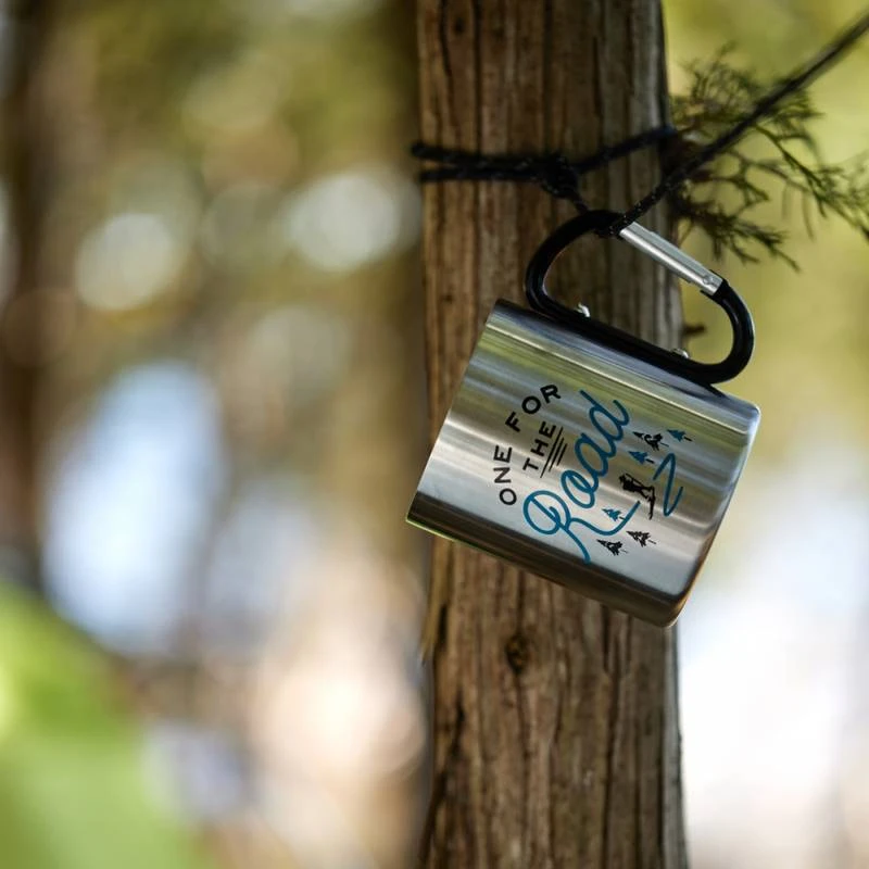 Mug De Voyage Mousqueton En Métal 225ml 2 Mug De Voyage Mousqueton En Métal 225ml – Image 2