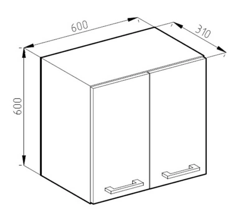 Meuble Haut R-Line 60cm Bordeaux 5 Meuble Haut R-Line 60cm Bordeaux – Image 5