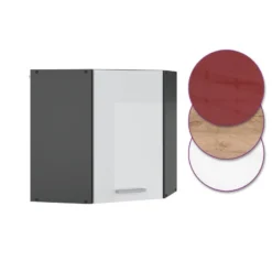 Meuble Haut D'angle R-Line 57cm Bordeaux -Le Coin Cuisine 8bfa0d2e88d04fc4bbbe3174fad6e12f