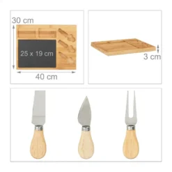 Set Planche à Fromage Avec 3 Couteaux -Le Coin Cuisine 8d7dbbb00aed40879d382e61f910abdf