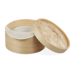 Cuiseur Vapeur Bambou 2 étages 26 Cm