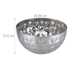 2x Saladiers Argentés Ø 25 Cm -Le Coin Cuisine 91185990963a41879d18accbf17b0d00