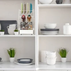 Organiseur De Placard Blanc -Le Coin Cuisine 92764500195149a69b60b41fd2a48634