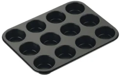 Moule 12 Muffins Black Metallic -Le Coin Cuisine 95bd60ee3e2248a68cde550d96742bd4