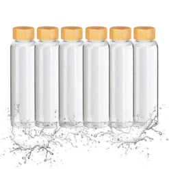 6 Bouteilles Bouchon Bambou 500 Ml