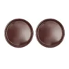 Assiette - Lot De 2 Marron Wengé