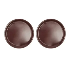 Assiette - Lot De 2 Marron Wengé