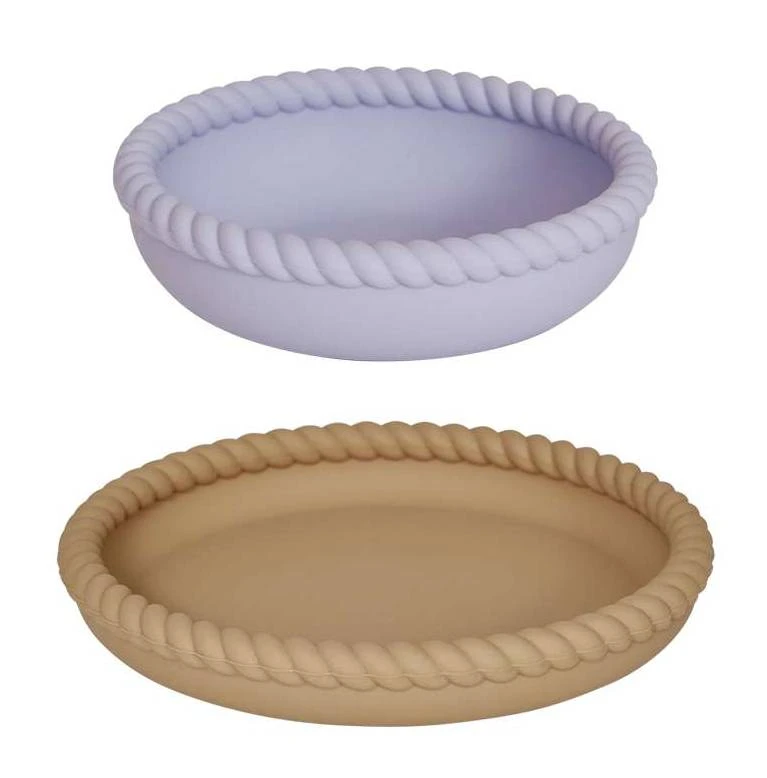 Assiette Et Bol Violet 1 Assiette Et Bol Violet