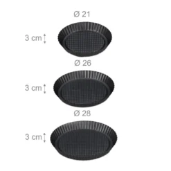 Moule à Tarte Lot De 3 Diverses Tailles -Le Coin Cuisine a1e0b2e6b00343a4b270176ffd48b0c8