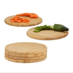 Planche à Découper Bambou 30 Cm Set De 6