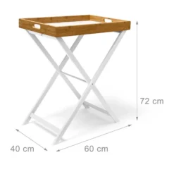 Table D'appoint Pliable Bambou Plateau -Le Coin Cuisine ae24121872294b3f85dd432f49b1b33b