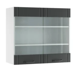 Meuble Haut Vitré Fame Antracite