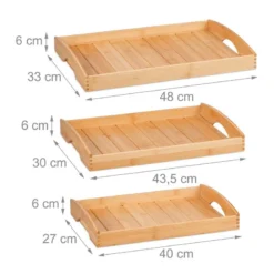 Plateau De Service En Lot De 3 -Le Coin Cuisine afd7c64604e84754b4a073e612af1f72