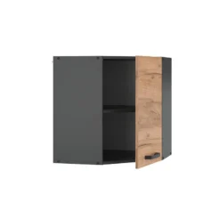 Meuble Haut D'angle R-Line 57cm Bordeaux -Le Coin Cuisine b25737430e2e4ec38fb3bdc3e5df4c87