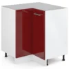 Meuble Bas D'angle R-Line 87cm Bordeaux