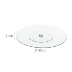 2xAssiette Tournante En Verre -Le Coin Cuisine b966994318744c388ddc4ef65bfb7112