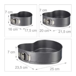 Moule à Manqué Cœur Set 3 -Le Coin Cuisine bd5ee2d37f9148eeba17685b45aef036