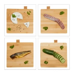 Set 4 X Planche à Découper Bambou&Socle -Le Coin Cuisine c7ac2d9502274b4685de9b4e77c5856d