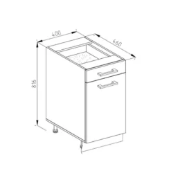 Meuble Bas R-Line 40cm Sonoma -Le Coin Cuisine c8220020ffba41c49471ac02ebcdaa13