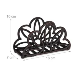 3x Porte-serviettes Fonte De Fer Fleurs -Le Coin Cuisine c8ce3453605a4518b91390d0a85f537c