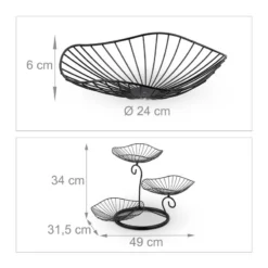 Corbeille à Fruits à 3 Niveaux -Le Coin Cuisine cb2fe845b0da4b8e86db3c88ae143419