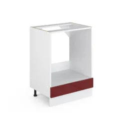 Meuble Bas Four R-Line 60cm Bordeaux