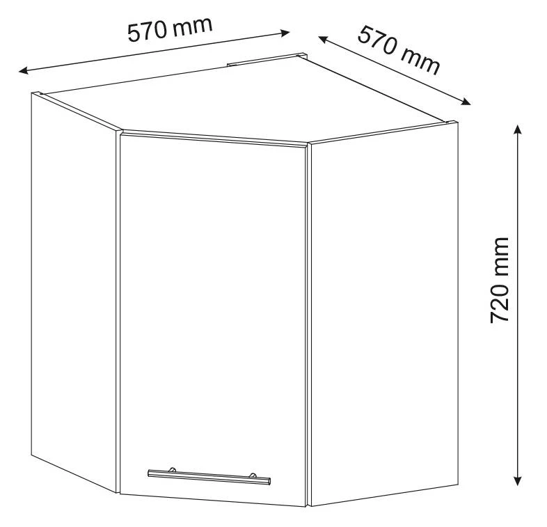 Armoire D'angle Suspendue Fame-Line 4 Armoire D'angle Suspendue Fame-Line – Image 4