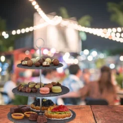 Présentoir Apéritif 3 étages En Lot De 4 -Le Coin Cuisine cfb83cfd80ee494caadf715b6deb7354