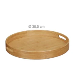 Plateau De Service Rond En Bambou -Le Coin Cuisine d23546f3352246498a3d81db1e819cd4