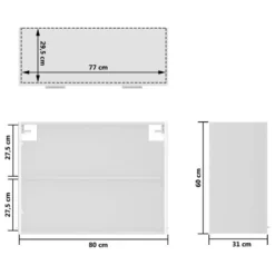 VIDAXL Armoire En Verre Suspendue -Le Coin Cuisine da5594696a554282aa3c4aabe2ca2a14