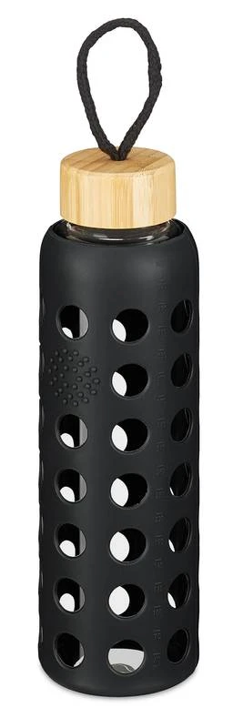 Gourde En Verre Bouchon En Bambou 550 Ml 1 Gourde En Verre Bouchon En Bambou 550 Ml