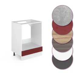 Meuble Bas Four R-Line 60cm Bordeaux -Le Coin Cuisine e2f40fbcbd5b4edca7cd0927b52338bb