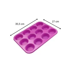 Moule à Muffins Fuchsia Pour 12 Gâteaux -Le Coin Cuisine e53bcff0c4ee4a9c830060d1274a0645