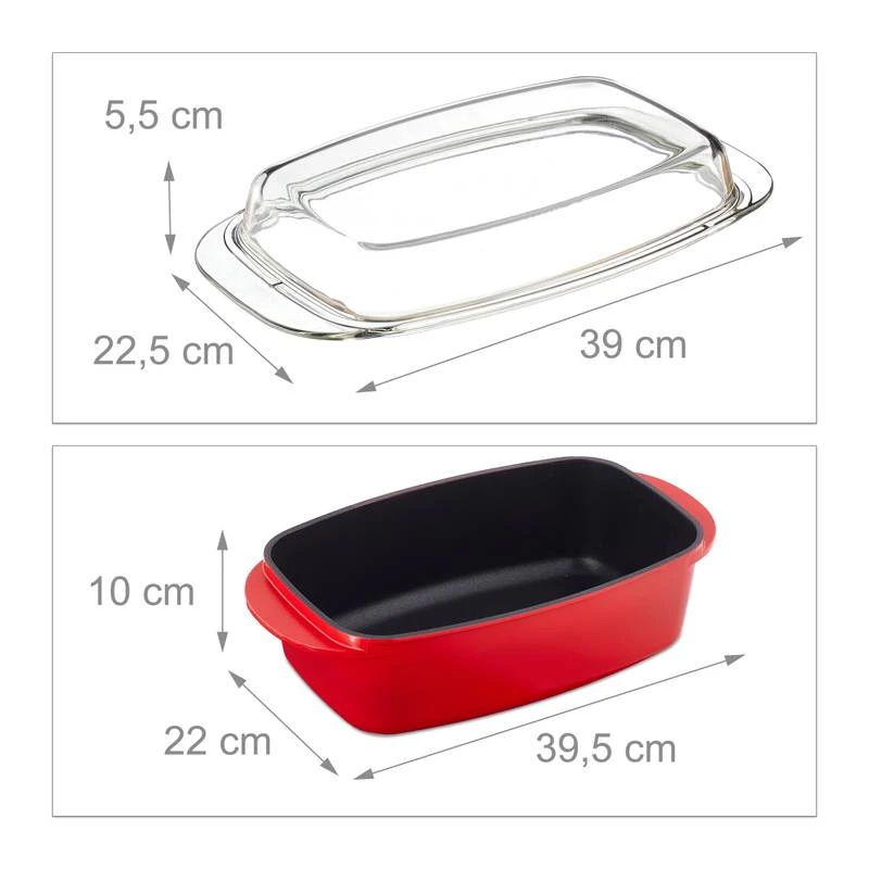 Rôtissoire Avec Couvercle Rouge 9 Rôtissoire Avec Couvercle Rouge – Image 9