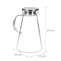 Carafe En Verre Avec Couvercle 1,8 L -Le Coin Cuisine f22f9e49a7f243f0a603dced03b9acf5