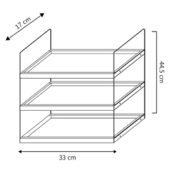 Étagère Ero à 3 Niveaux -Le Coin Cuisine f5ee3cbfa1f44e61b6a454f3c3a6fb3e