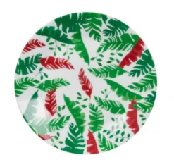 Assiette à Dessert Bornéo Rouge X6