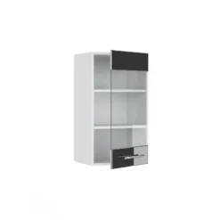 Meuble Haut Vitré Fame Blanc Brillant -Le Coin Cuisine ffceae5c8f154168b34df8d6114626de